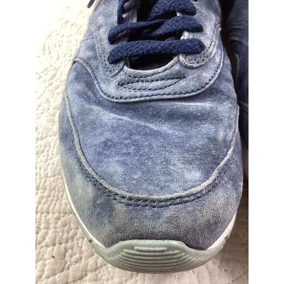 Nike Mens Blue Suede Sneakers Size 9.5 US With White Soles*EUC - Picture 11 of 12